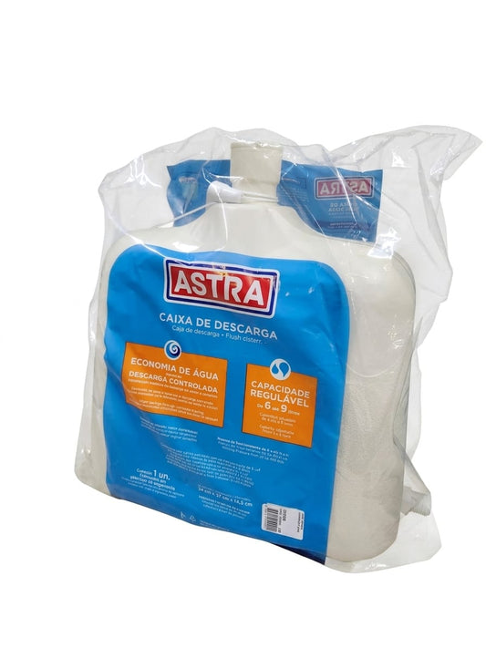 Caixa de Descarga Elevada com Regulagem (6,8L a 9L) e Acionamento por Cordinha Astra