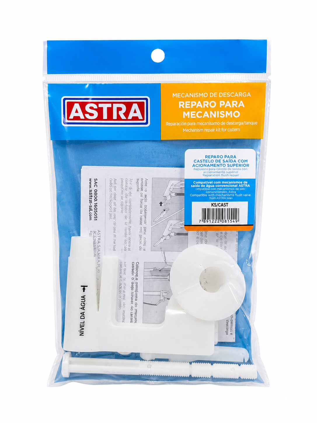 Reparo para Castelo de Saída com Acionamento Superior Astra