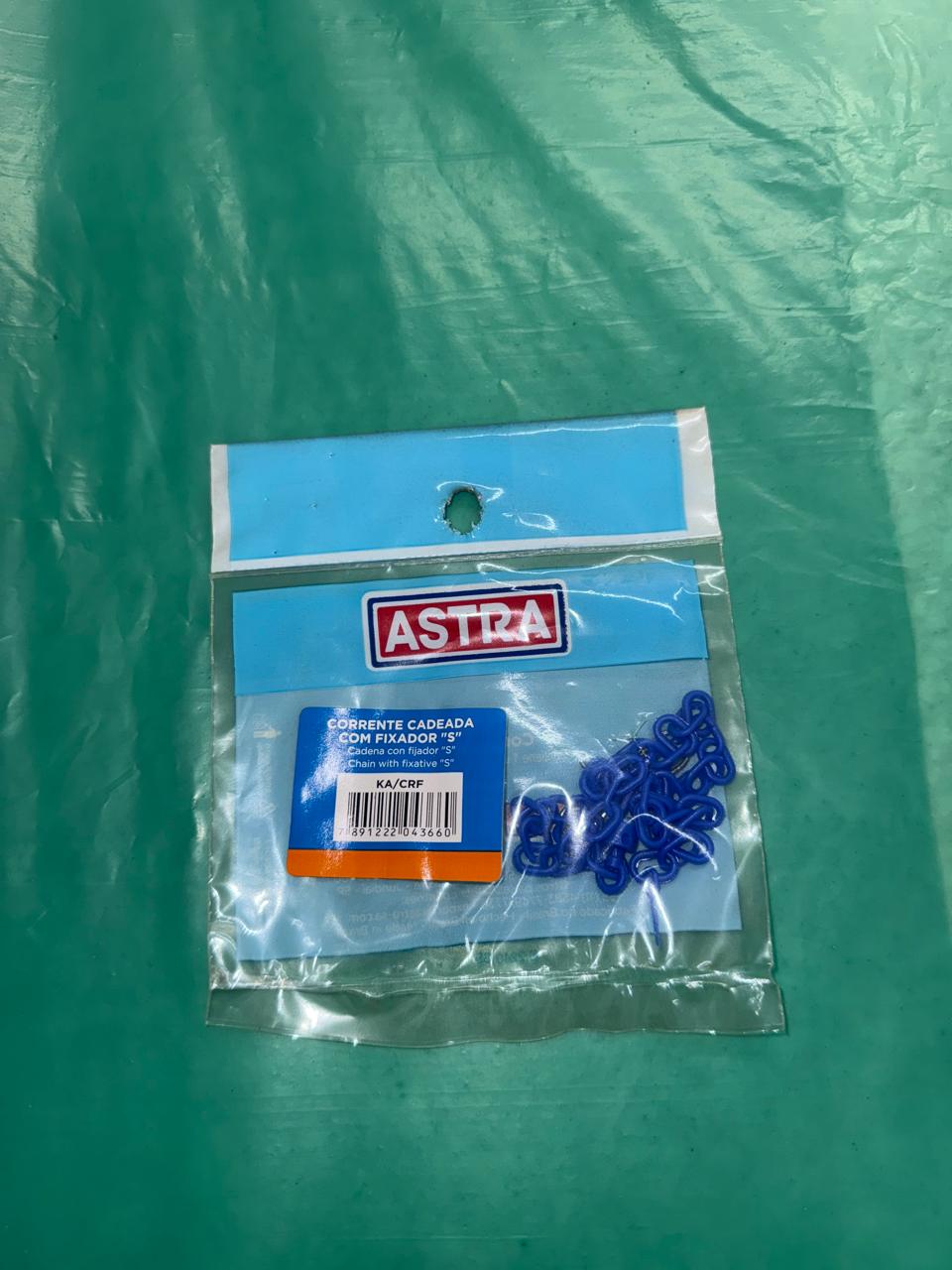 Corrente Cadeada com Fixador “S” Astra – Azul